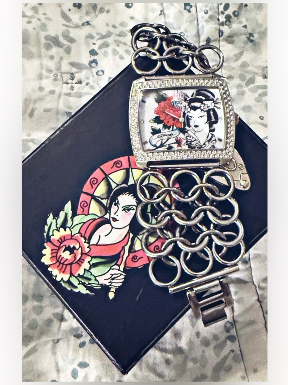 Vintage ED HARDY Geisha Watch